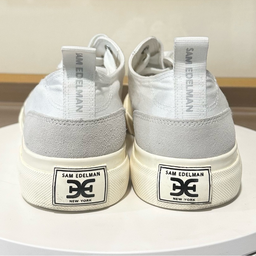 🌸SAM EDELMAN🌸 Sonia Platform Sneakers White Size: 7.5 - Picture 8 of 14